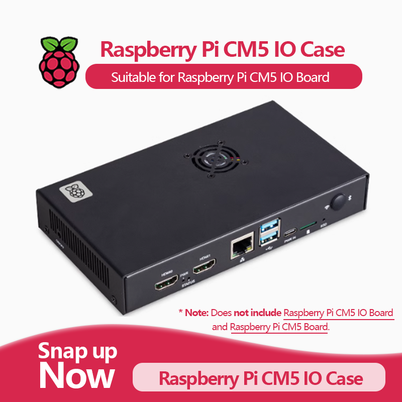 Pi 5 Case - Casing IO Resmi Raspberry Pi Compute