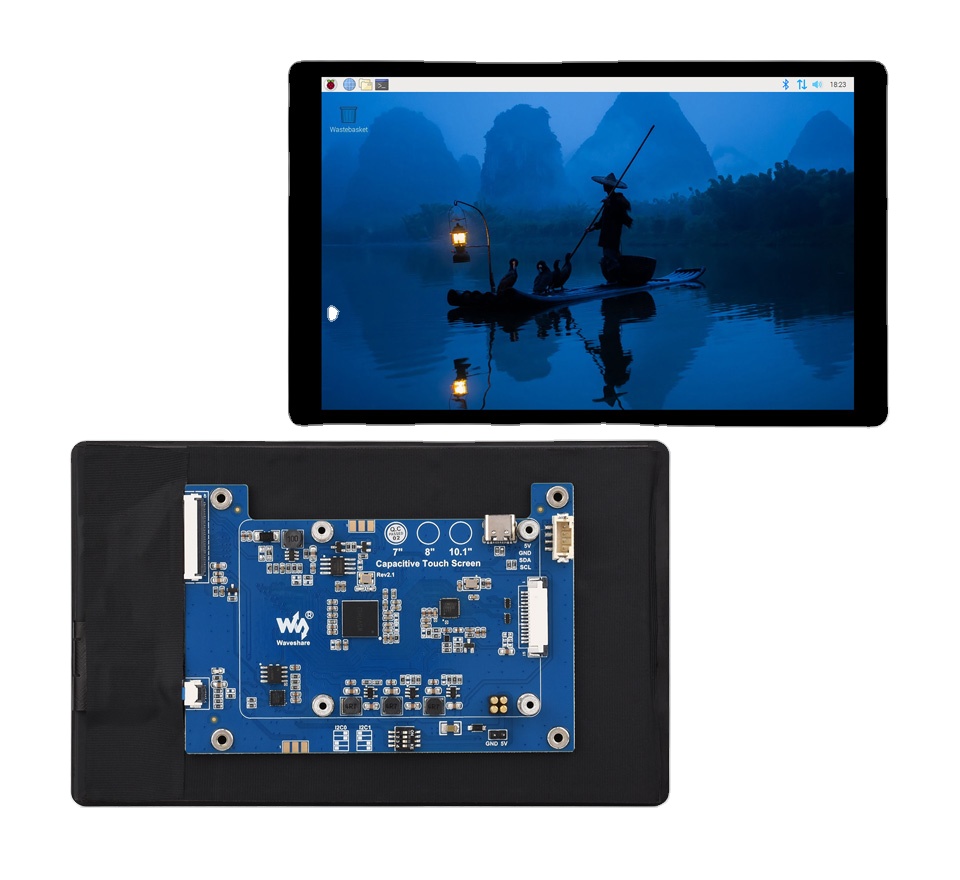 Pi Display - Layar Sentuh Kapasitif Waveshare 7 inci