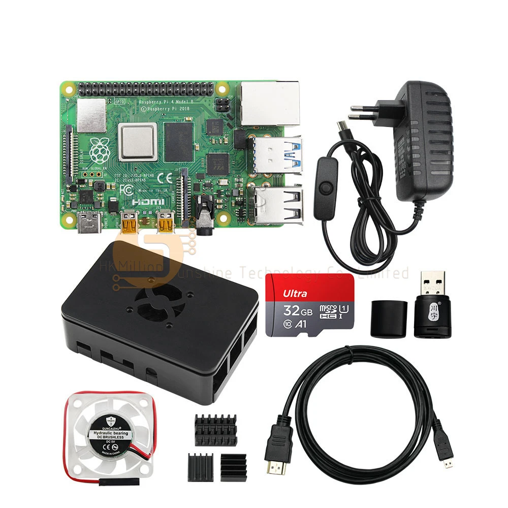 Pi 4 Case - Kit pemula Raspberry Pi 4 8G