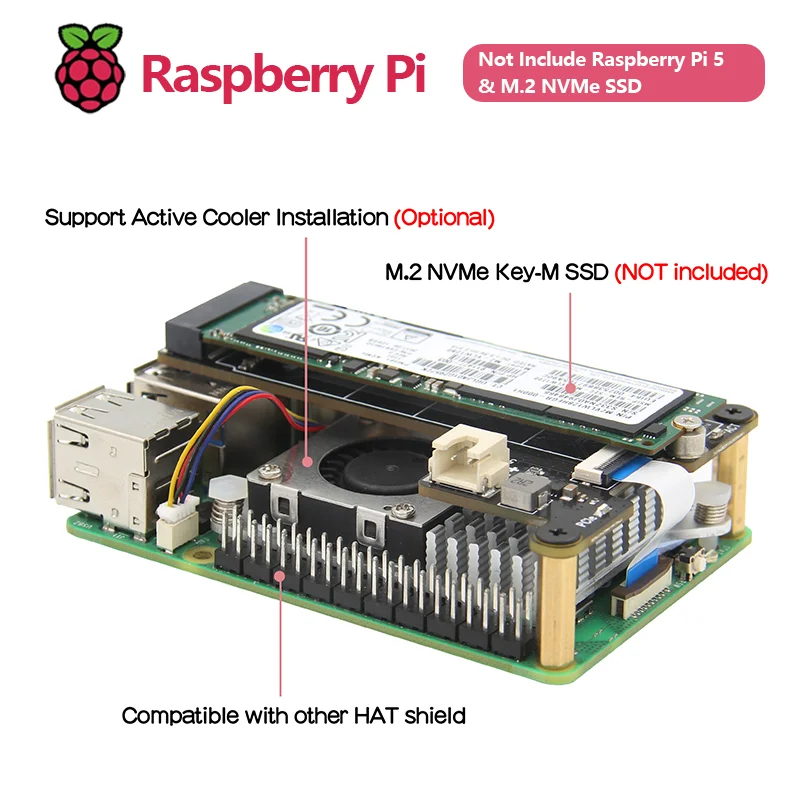 VoFSGeekworm X1001 PCIe Ke NVM - Pi 5 Case ulasan dan harga