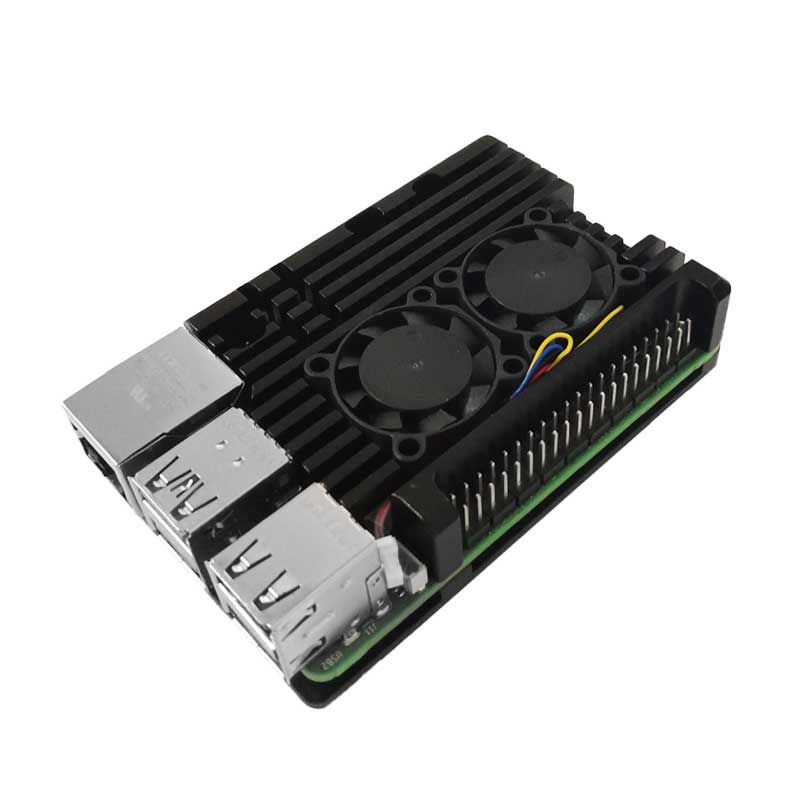 Casing logam aluminium Raspber - Pi 5 Case ulasan dan harga