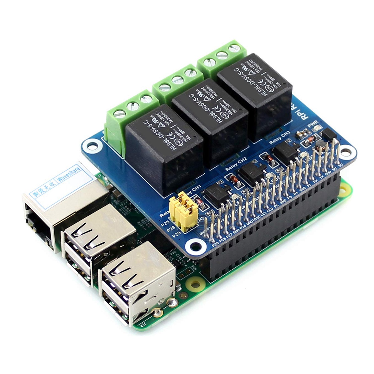 Waveshare 5V 3-Channel Relay M - Raspberry Pi Kit ulasan dan harga