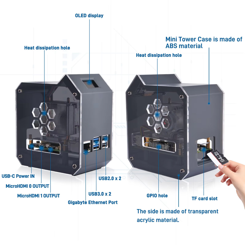GeeekPi Raspberry Pi 5 ABS Min - Pi Cooler ulasan dan harga
