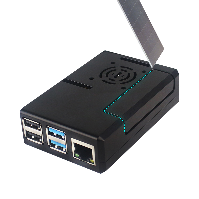 Casing ABS Raspberry Pi Hitam, - Raspberry Pi 4 ulasan dan harga