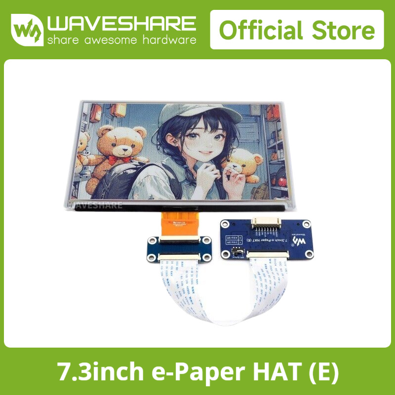 Layar E-Paper 6 Warna Waveshar - Pi Display ulasan dan harga