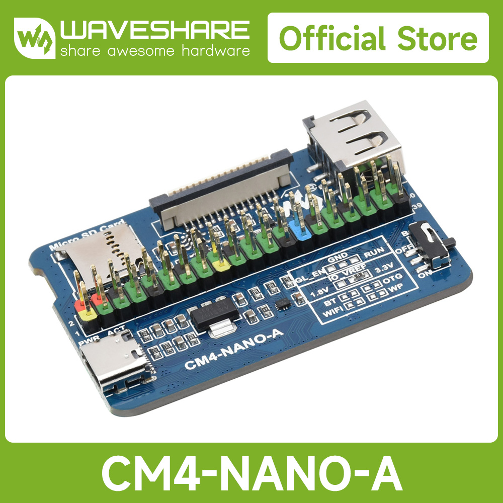 Papan Dasar Nano Waveshare (A) - Raspberry Pi 4 ulasan dan harga